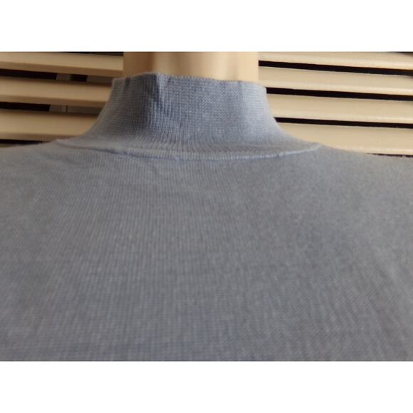 Pursuits. Ltd baby blue silk blend turtleneck L NWT Classic soft Transition - Picture 2 of 4